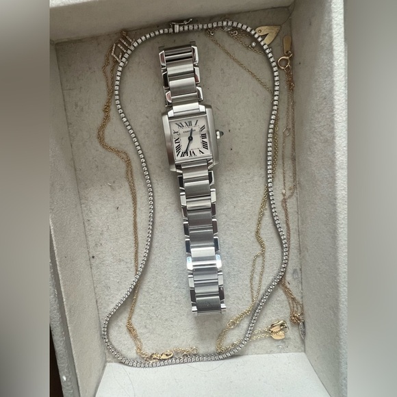 14kt White Gold Diamond Tennis Necklace 3.3ct - Picture 9 of 16